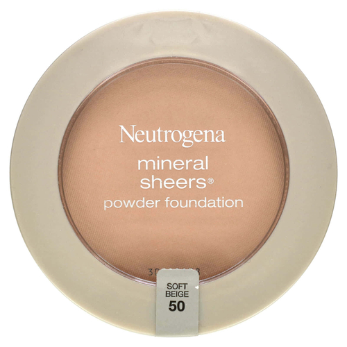 Neutrogena, Mineral Sheers, тональная пудра, мягкий бежевый 50, 9,6 г (0,34 унции)