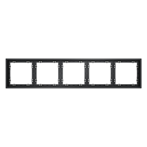 Рамка пластиковая VOLTUM S70 на 5 постов, (графит)