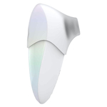 Белый клиторальный таппинг-стимулятор Pandora с насадкой для вакуумной стимуляции (Цвет: белый)