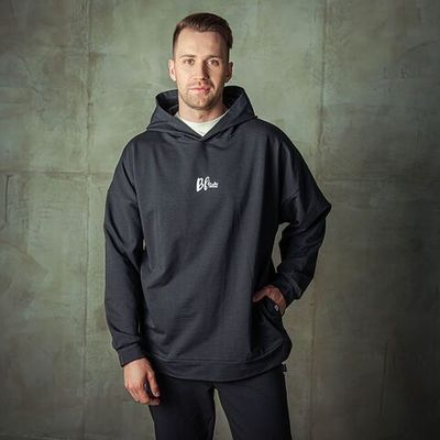 Bb team oversized hoodie for men - Graphite