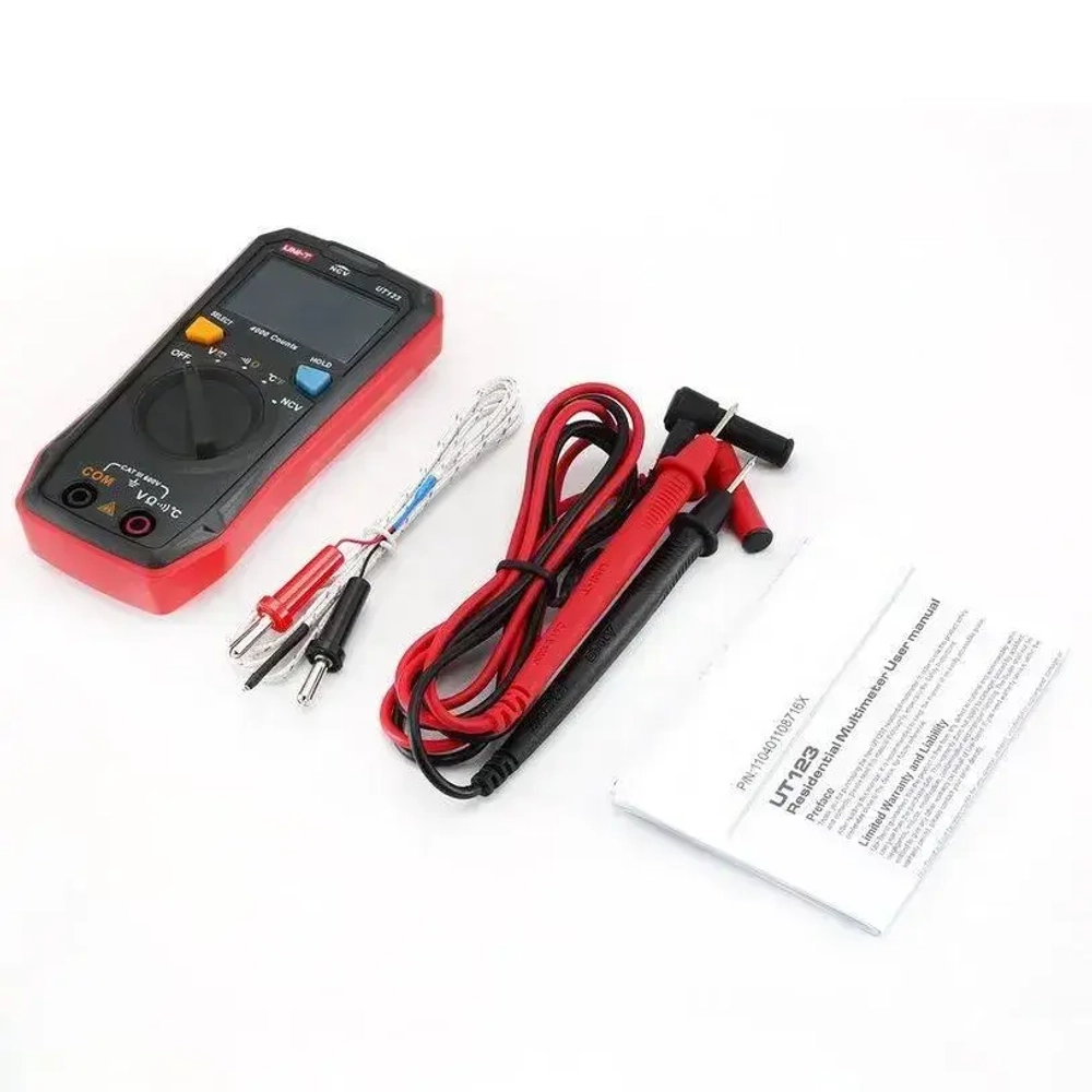 Мультиметр UT123 UNI-T автомат с поиском проводки температурой автоотключением инверсным дисплеем