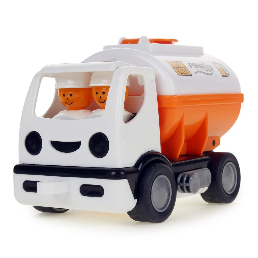Машина с цистерной "Мой первый грузовик" "PROliv" оранжевый, в сетке (Полесье)