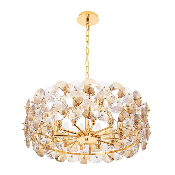 Подвесная люстра Crystal Lux Crystal SP12 Chrome SP12 Gold