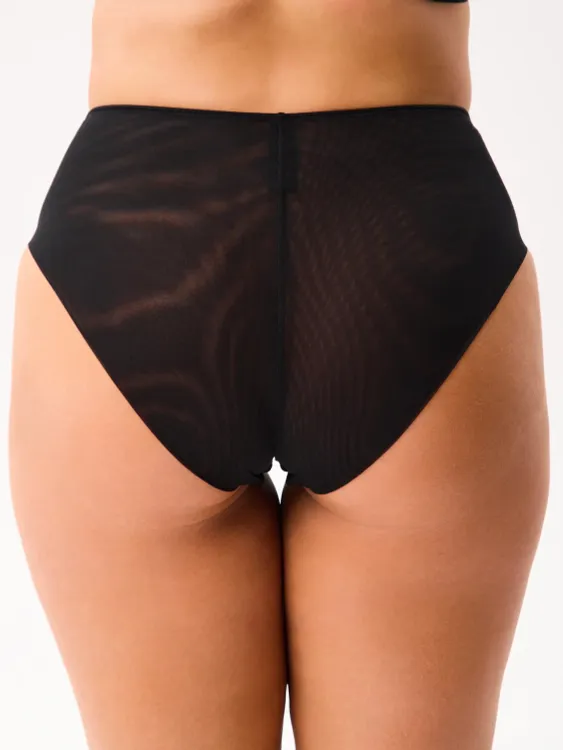 Трусы Egot Salome слипы высокие (черный)