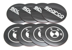 Наклейка на колпак 9см (SPARCO) (к-т 4шт) KING