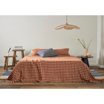 Покрывало из хлопка polka dots карамельного цвета из коллекции essential, 180х250 см