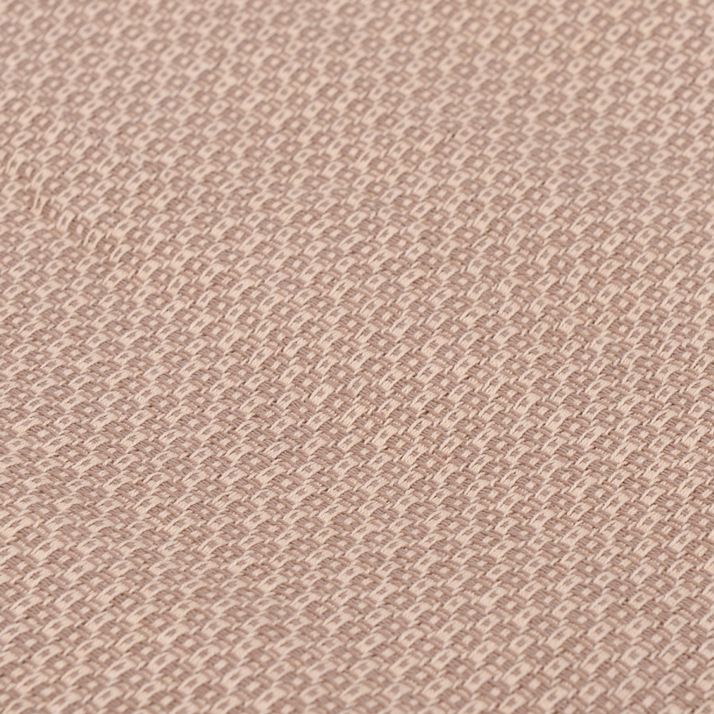 Покрывало из хлопка бежевого цвета с вафельным рисунком из коллекции ethnic, 180х250 см