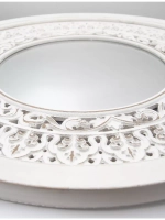 Зеркало "Флоренция" в резной деревянной раме, 64 см