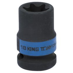 KING TONY (457518M) Головка торцевая ударная TORX Е-стандарт 1/2", E18
