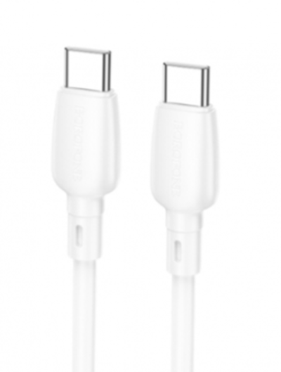 Кабель Borofone BX93 Type-C-Type-C 60W 3A 1м PVC White