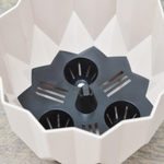 Кашпо Геометрия 0,8л, пудровый