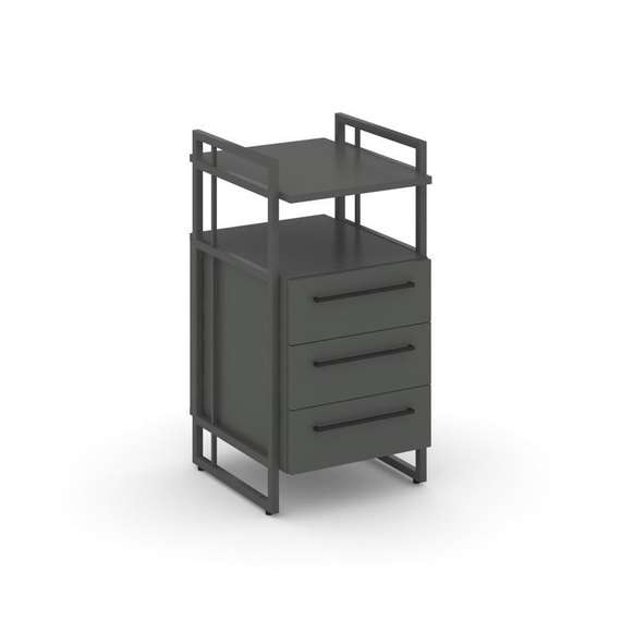 Rift Direct Тумба приставная RF.TPRR-001 Антрацит NEW/Металл Антрацит NEW/Черный Ручки 424*500*821