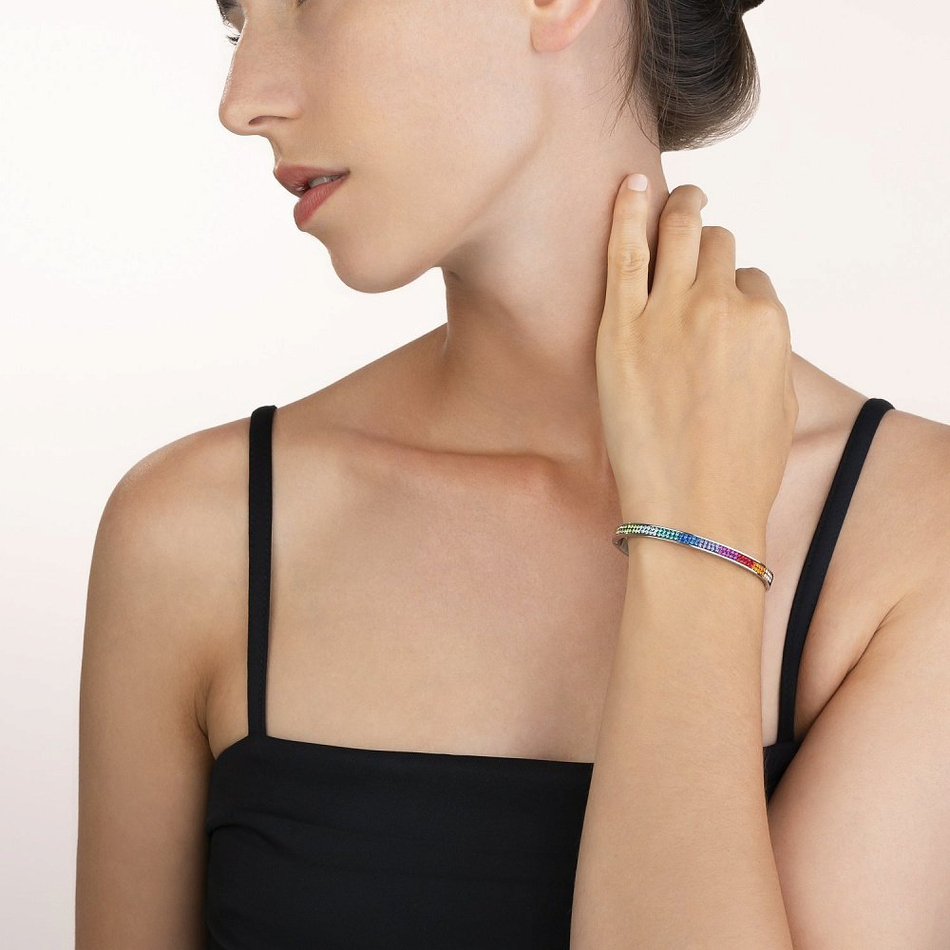 Браслет Coeur de Lion Multicolour 0114/37-1500 цвет серебряный, мультиколор