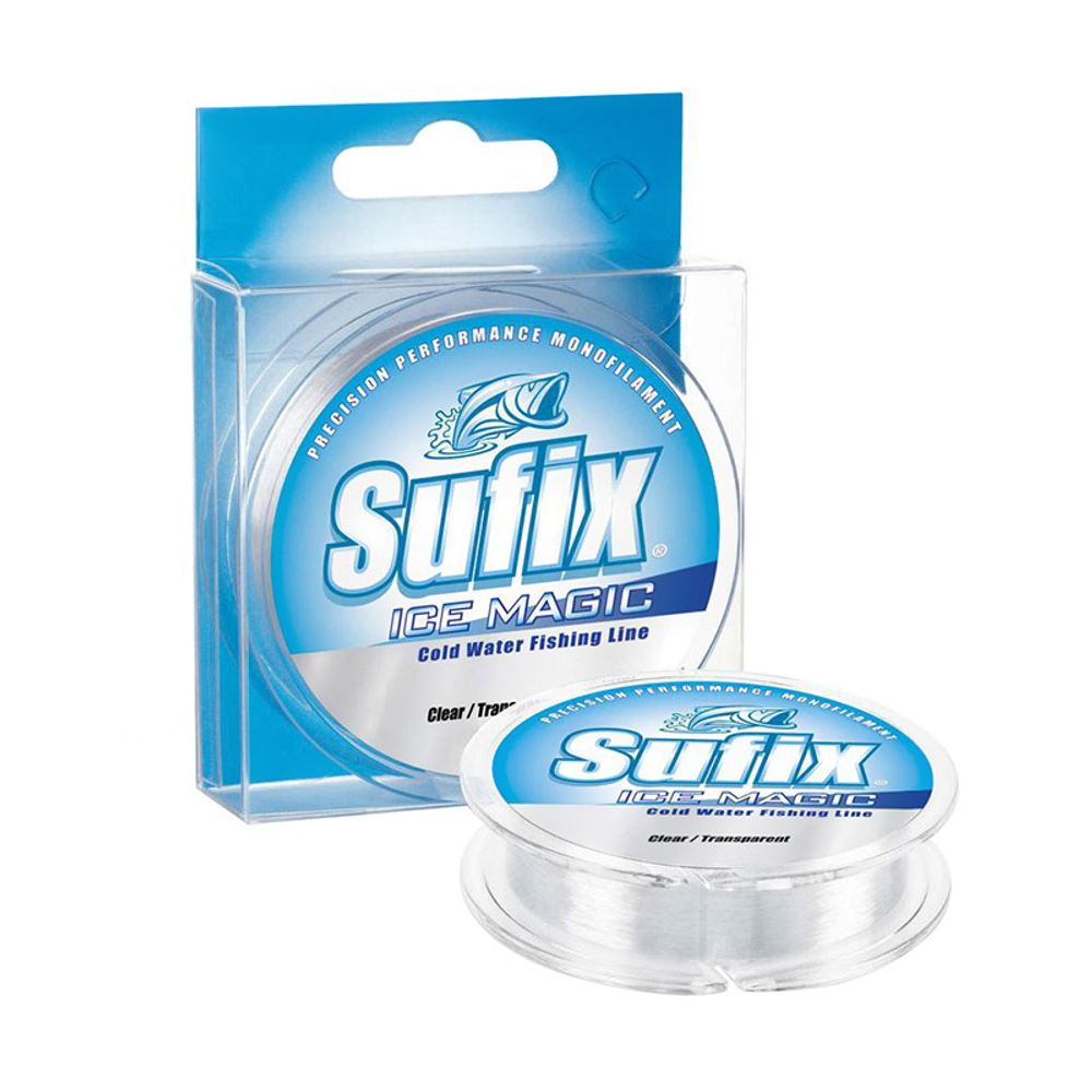 Леска зимняя SUFIX Ice Magic прозрачная 50м 0.225мм 4,4кг