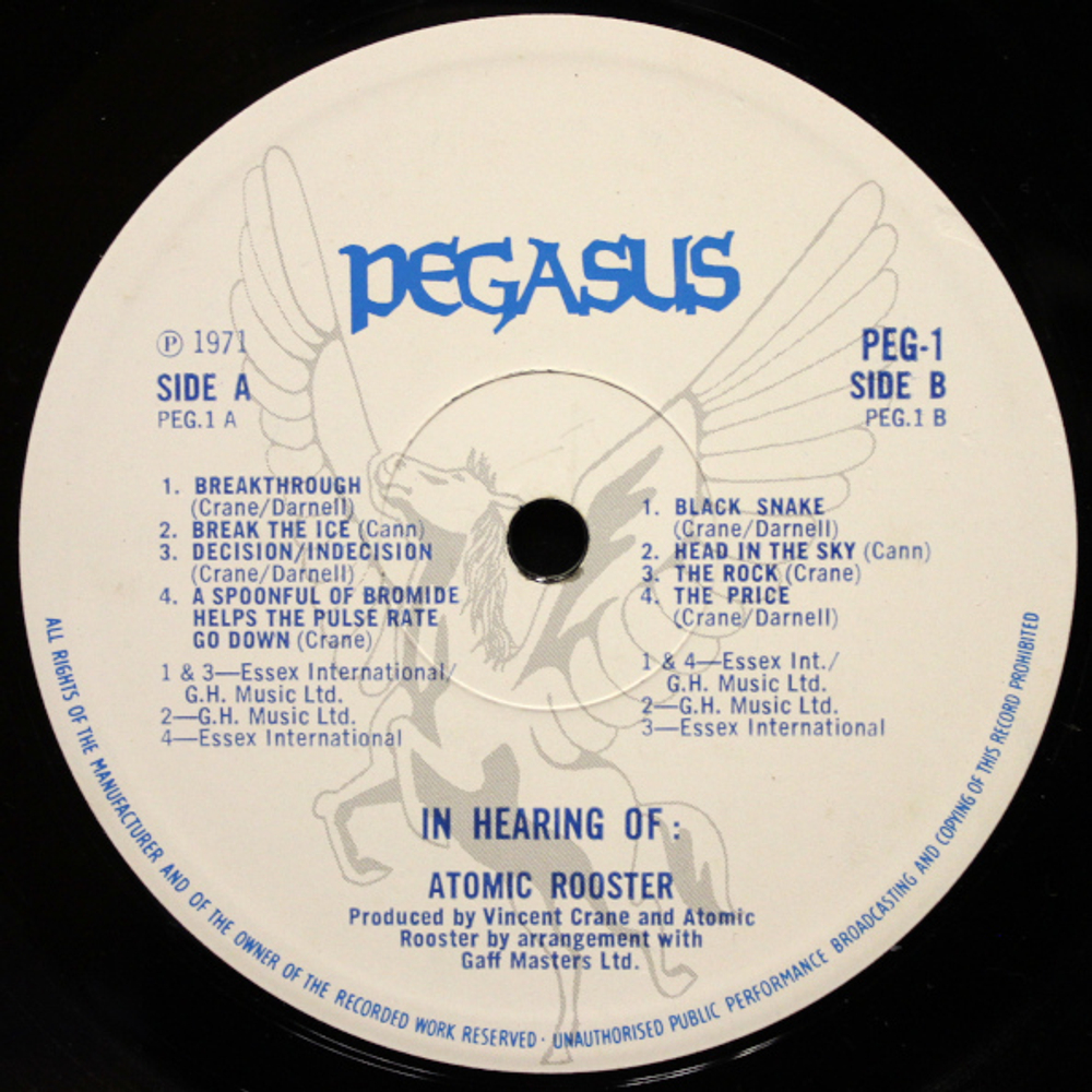Atomic Rooster / In Hearing Of (LP)