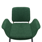 Лаунж-кресло Bergenson Bjorn Hilde, букле, темно-зеленое