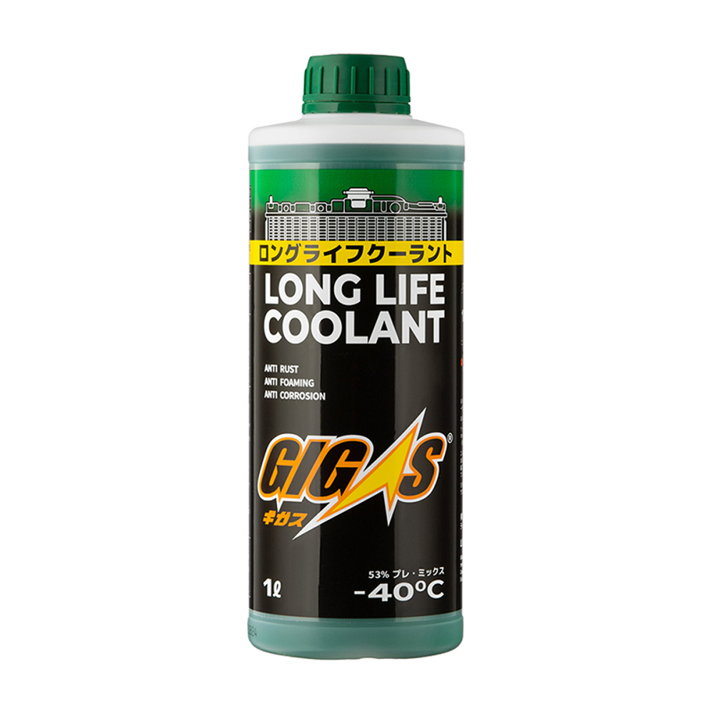 Антифриз GIGAS LONG LIFE COOLANT -40 GREEN, зеленый, 1л