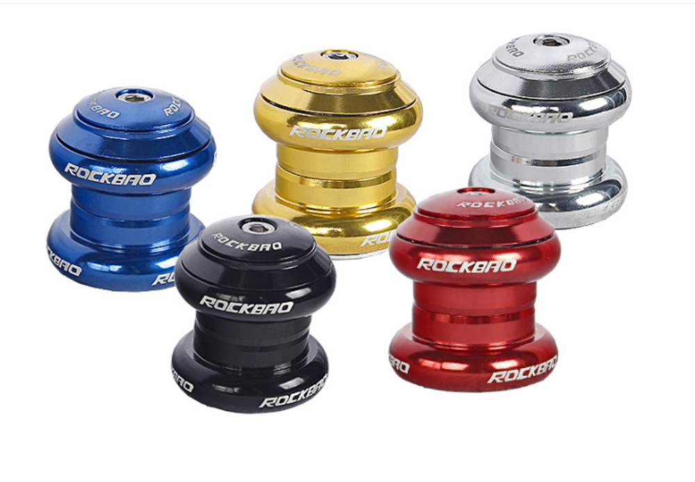 Рулевая колонка ROCKBAO,34 мм,1-1/8, пром подшипник,109 гр.(Цв. хром)