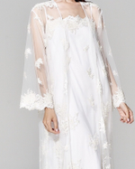 Кардиган с вышивкой ручной работы жемчугом Swarovski