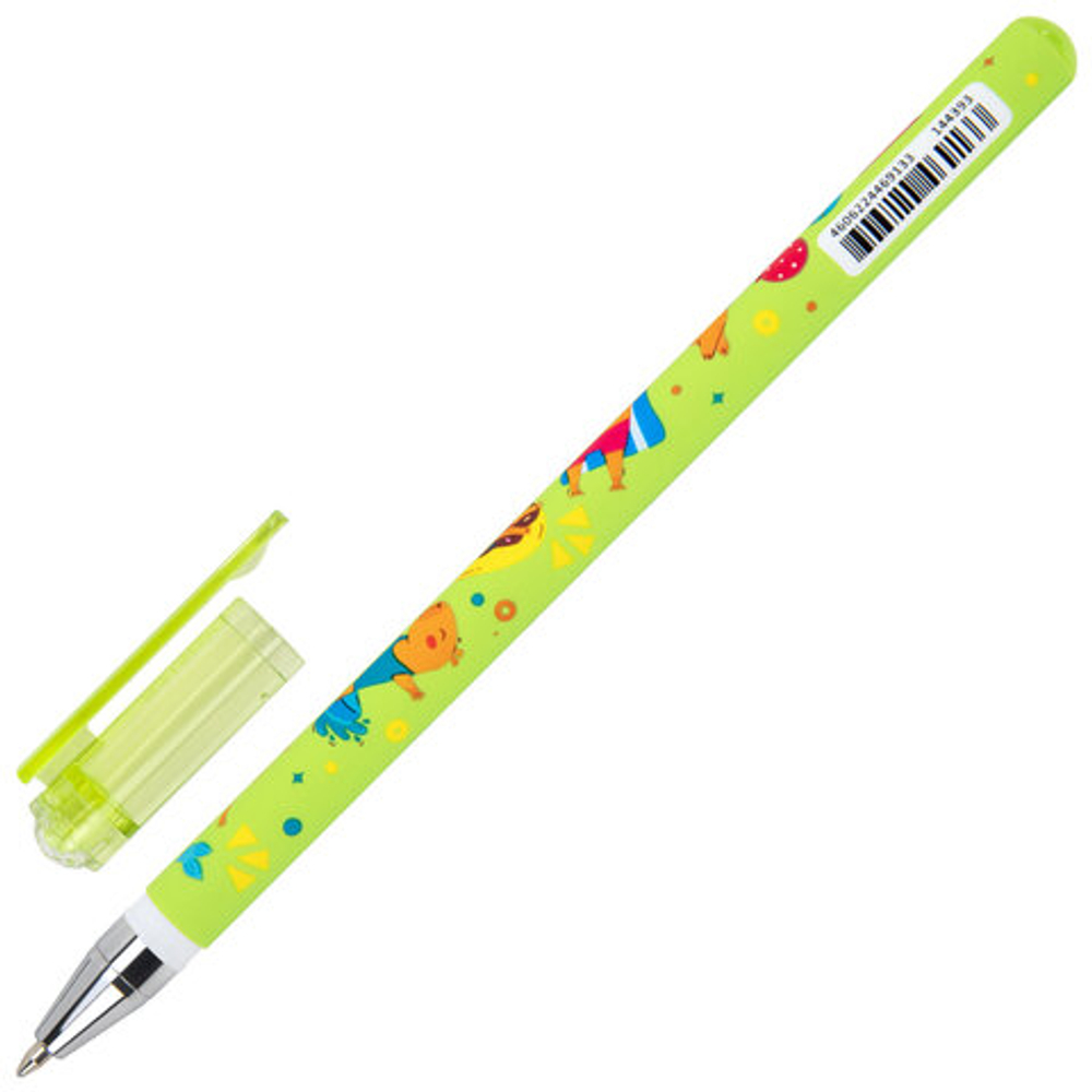 Ручка шариковая с принтом FUNSTER STICK "CUTE CAPY", СИНЯЯ, узел 0,7 мм, линия 0,35 мм, 144393