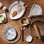 Блюдо «Кунстверк» веер;фарфор;,H=40,L=205,B=175мм;белый (Цвет: белый)