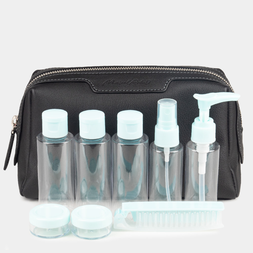 Несессер Trapèze из кожи теленка черного цвета