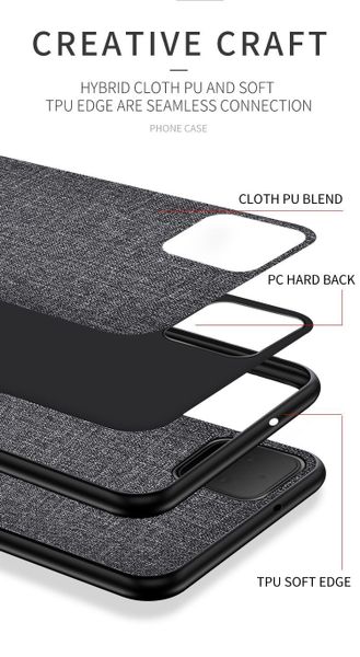 Тканевый чехол для Google Pixel 4 (Серый)