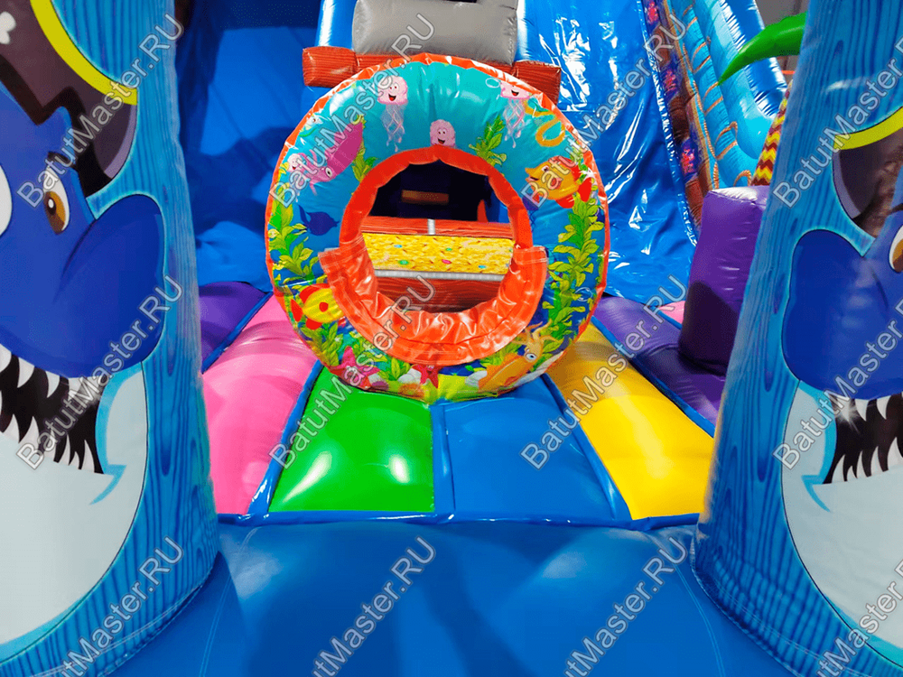 Коммерческий надувной батут "Полундра" 9*6*7 м