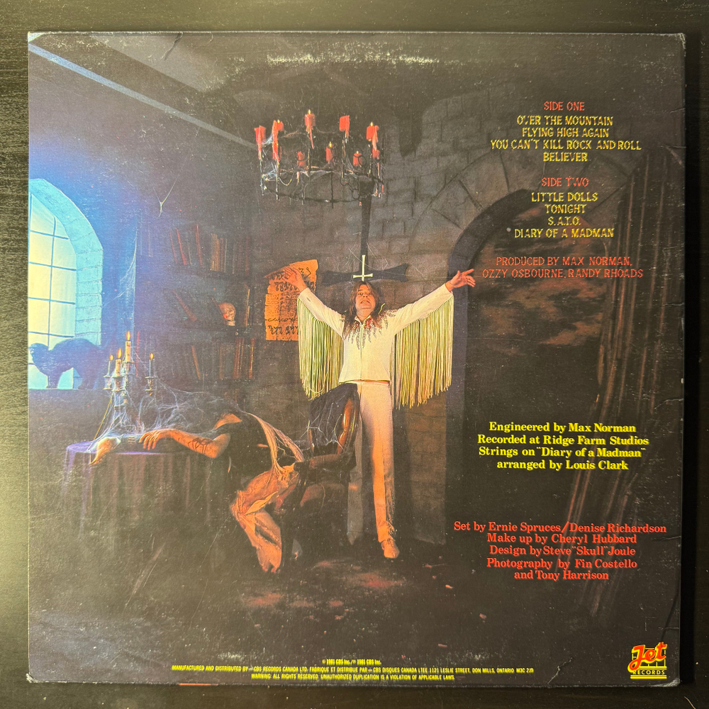 Ozzy Osbourne ‎– Diary Of A Madman (Канада 1981г.)