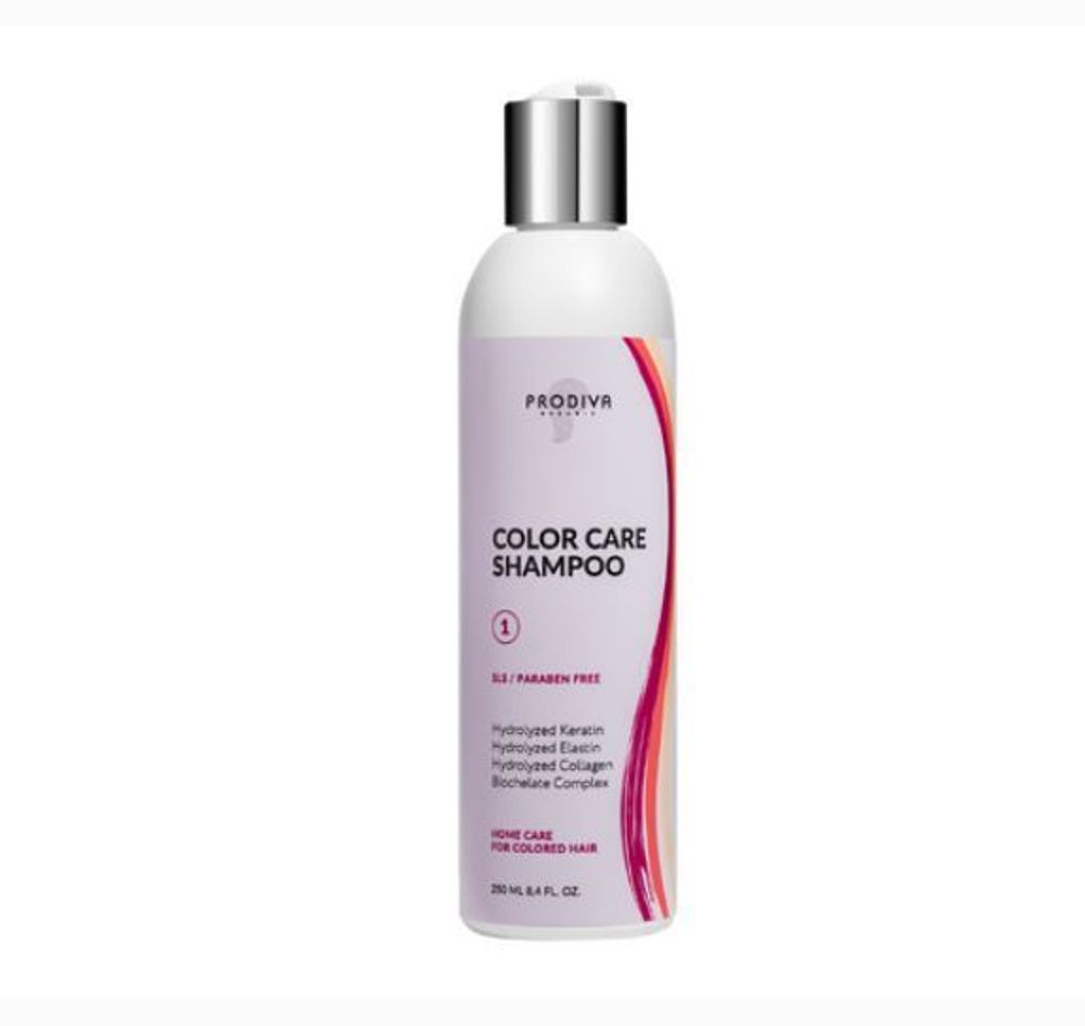 Prodiva Дом. Уход Color Care Shampoo Шампунь для окрашенных волос - купить  состав. Бесплатная доставка в любой город России, в наличии в Ростове,  недорого. | ТУТ КЕРАТИН