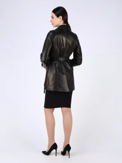 Кожаная куртка демисезонная пиджак