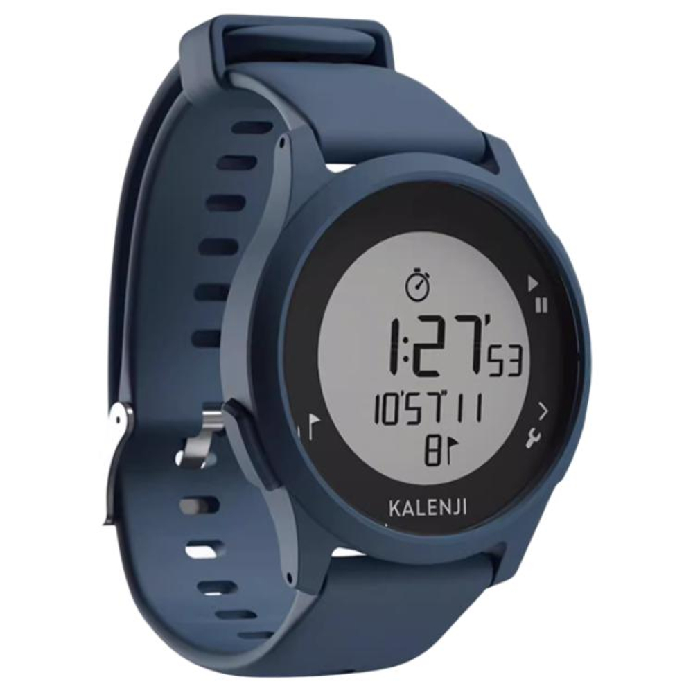 DECATHLON W100 M Electronic Movement Resin Strap Watch Unisex Gray Dial