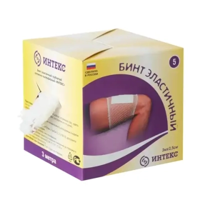 Бинт трубчатый медицинский Интекс №5 3 м 3,5 см