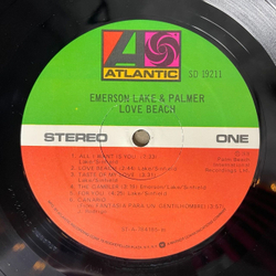 Винтажная виниловая пластинка LP Emerson, Lake and Palmer Love Beach (USA 1978) Canario