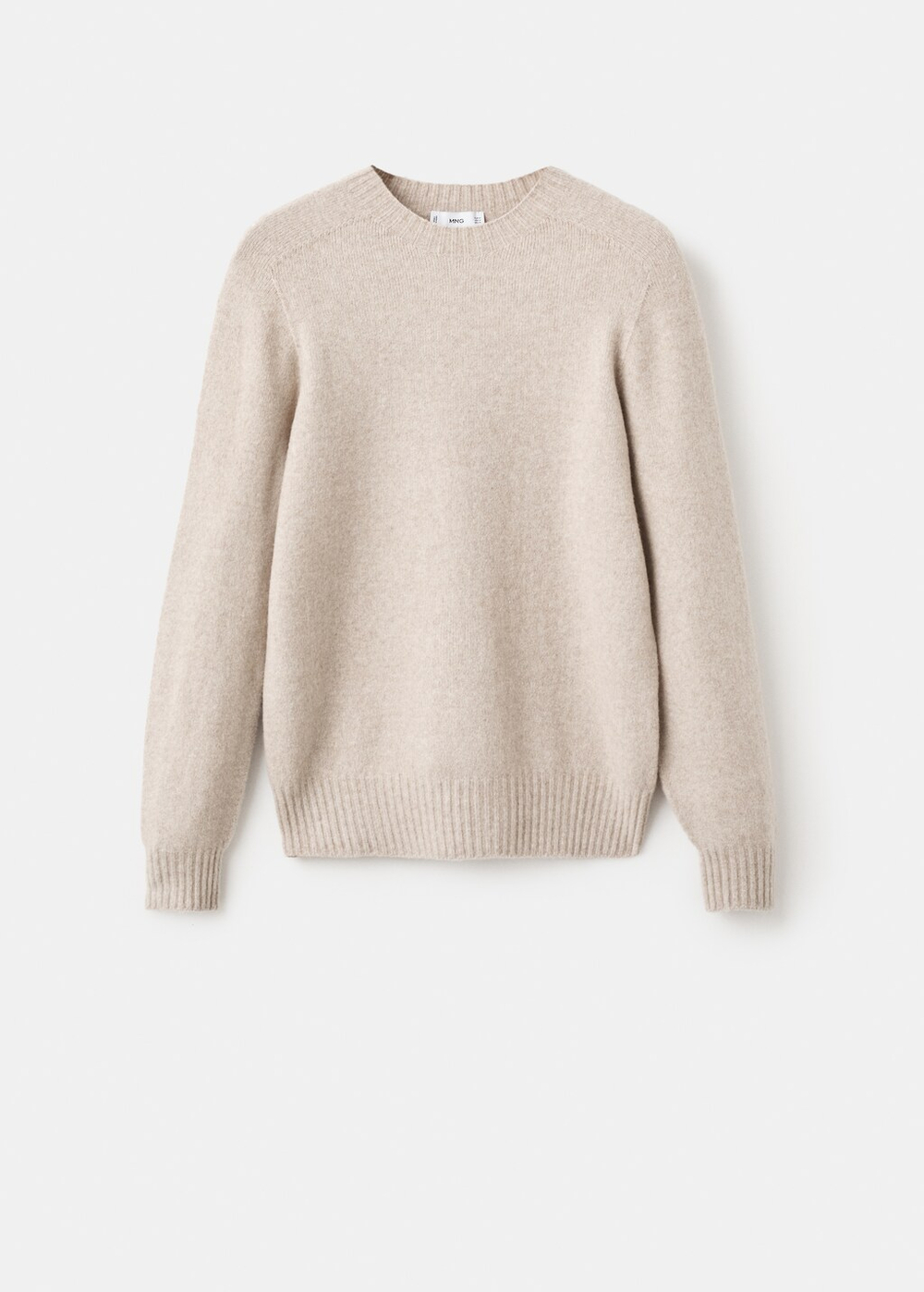 Джемпер из смесового шерстяного трикотажа