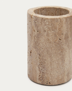 Macre Подставка для зубных щеток из бежевого травертина