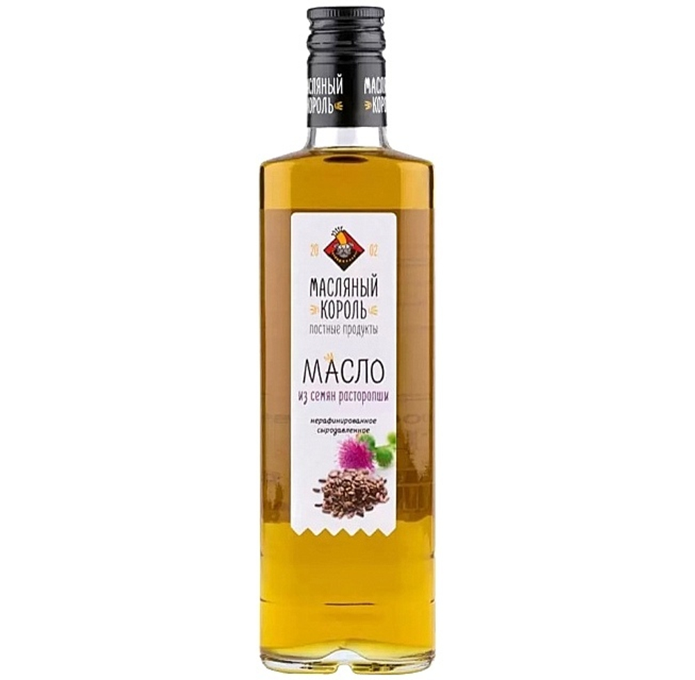 Масло расторопши нерафинированное Масляный король  350мл, Россия