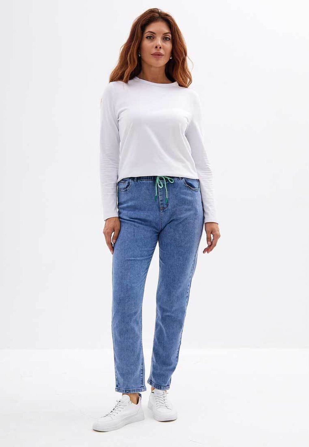 Джинсы на резинке больших размеров