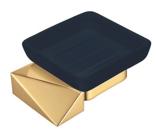 Настенная мыльница NEW VENTURO золото/черный_Комплект