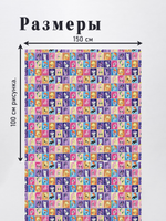 Оксфорд с принтом 2 метра №3 600 D