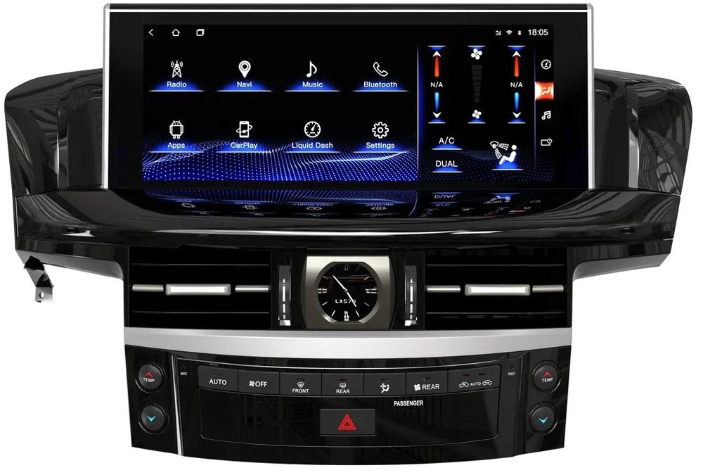 Магнитола для LX 570 2007-2015 (топовые комплектации) - Carmedia ZH-L1209BX на Android 12, 8Гб+128Гб, CarPlay, 4G SIM-слот