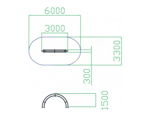 Уличный тренажер «Мячи в радуге» для детей с ОВ