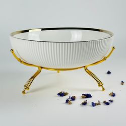 Lenardi 163-072 Фруктовница 25см на подставке MULTICOLOR в под.уп.(х8)Фарфор