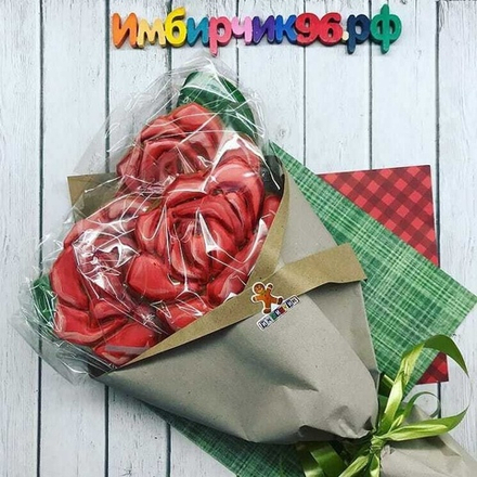 Имбирные пряники цветы