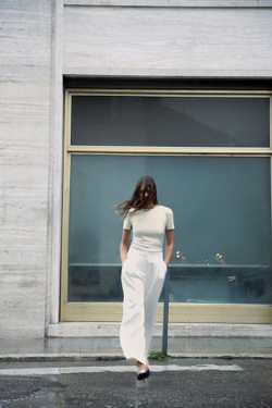 ZARA ТОП В РУБЧИК С МЕТАЛЛИЧЕСКИМ БЛЕСКОМ, ЗОЛОТИСТЫЙ