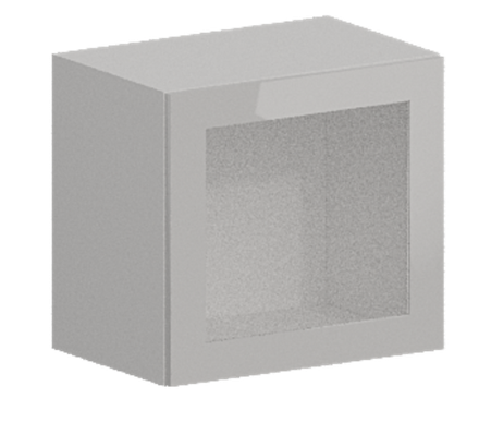 Кухня Модуль ШВГС 509 Графит / Белый Глянец