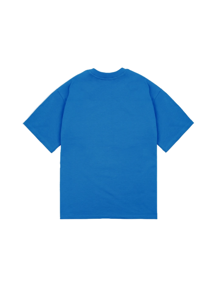 Футболка оверсайз (синий) 230 г
