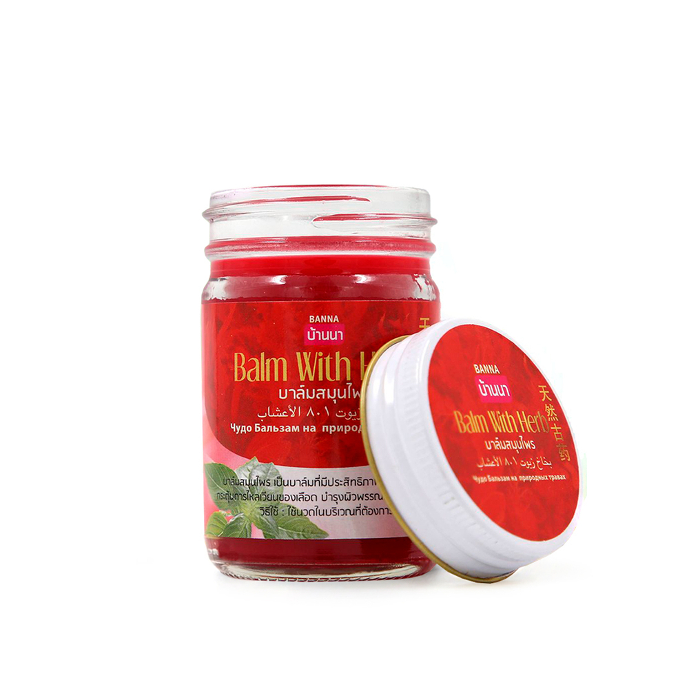 Бальзам Banna красный с травами Balm with Herb 50 г