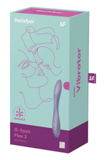 Сиреневый гибкий вибратор Satisfyer G-Spot Flex 2 - 19,5 см. (Цвет: сиреневый)