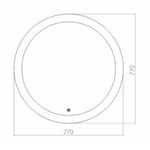 Зеркало с подсветкой MIXLINE Перла D770 (530908)
